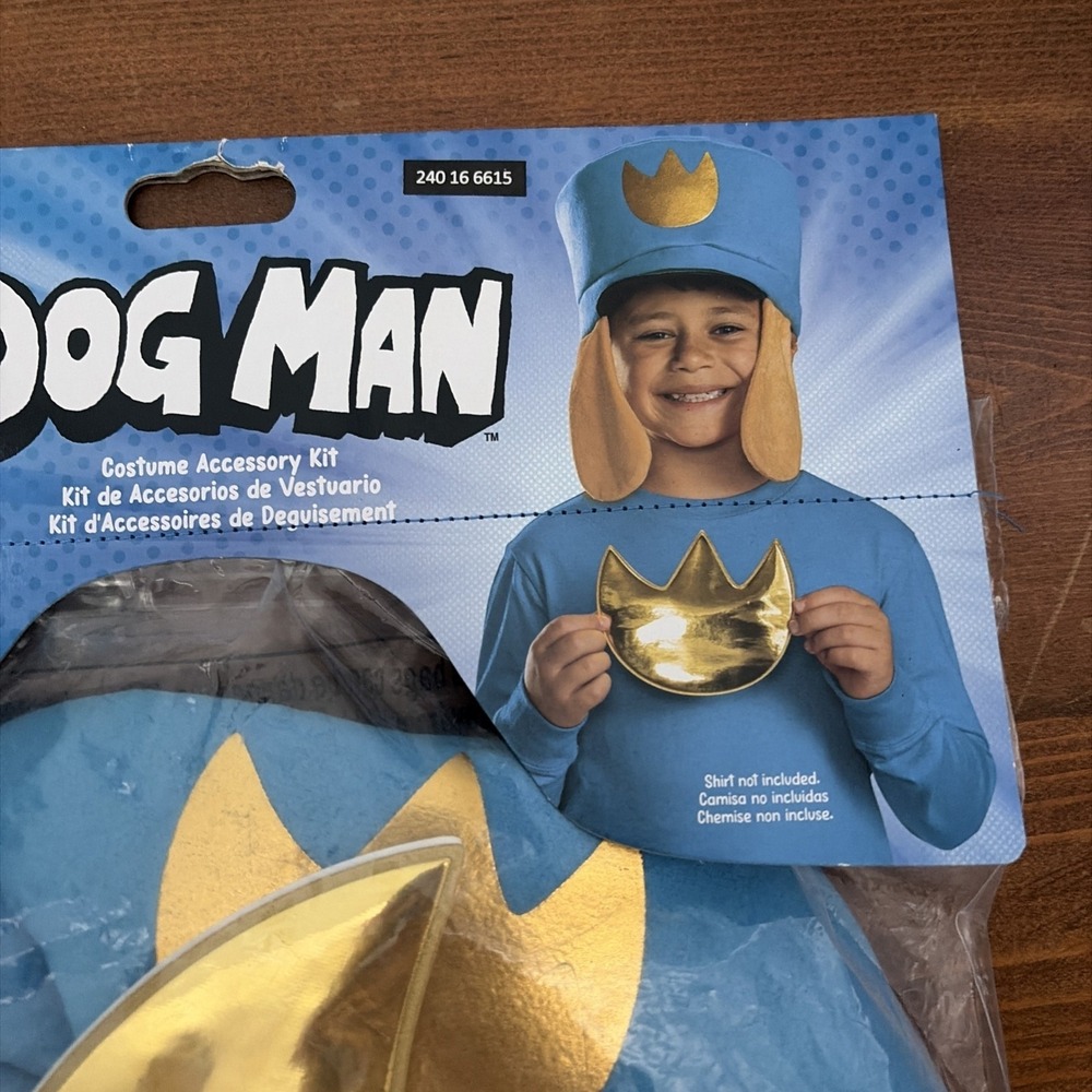 BRAND NEW IN PACKAGE DISGUISE DOG MAN COSTUME ACCESSORY KIT - HAT & DECAL - Picture 3 of 6